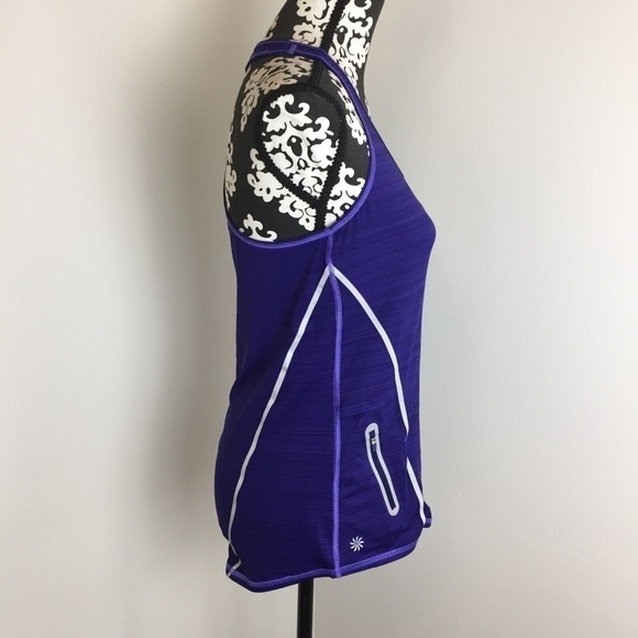 Athleta Zinger Tank Purple & Silver Size XS - Picture 3 of 9